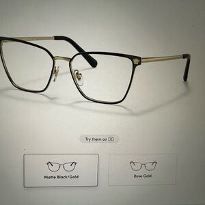 Versace VE1275 Ophthalmic Black/Gold Frame